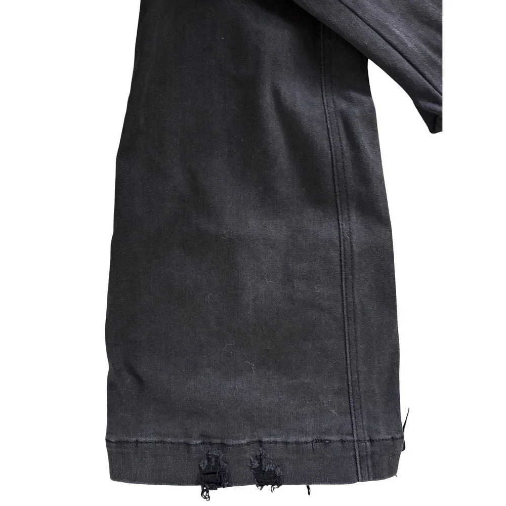 Judy Blue Los Angeles Washed Black High Rise Distressed Flare Jeans Womens 9/29‎